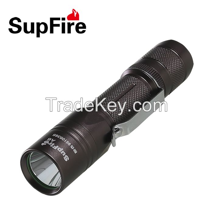 Portable high bright waterproof LED torch A6 with belt clip