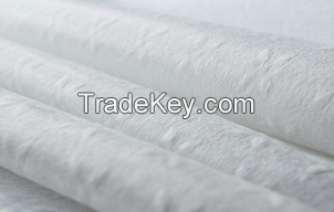 parallel embossed spunlace nonwoven fabric