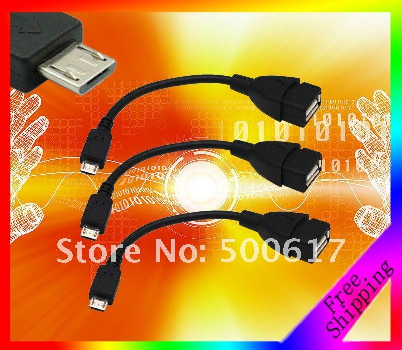 High Quality USB Host OTG Cable Micro USB to Female USB