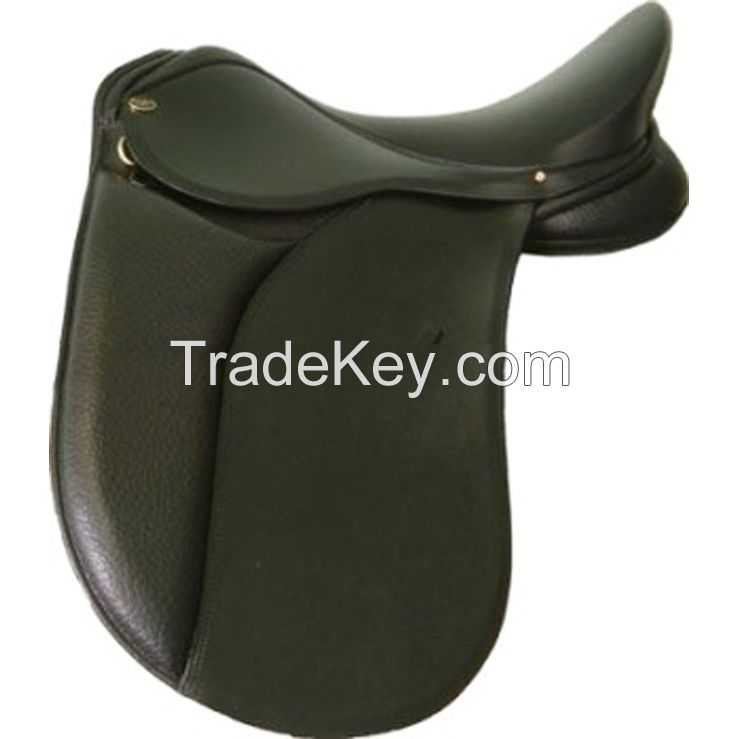 Genuine leather horse jumping saddle Brown , size 14,15,16,17
