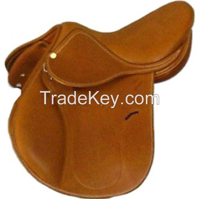 show leather jumping Horse saddle , size 12,13,14,15,16,17,18