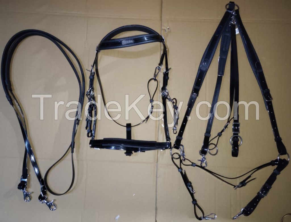 Genuine imported material Zelko bio endurance bridles Black with complete set rust proof fitting