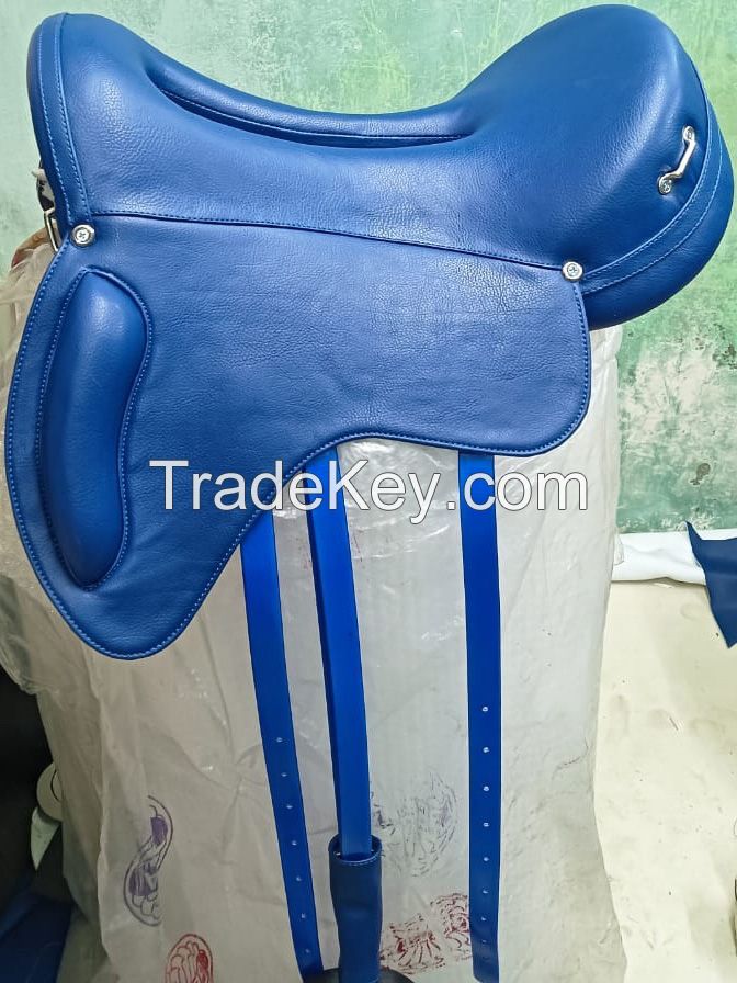 Genuine Imported Material endurance suede saddle blue with rust proof fittings
