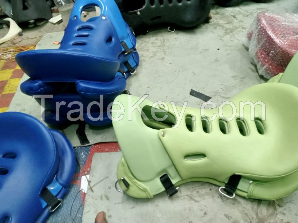 Genuine Imported Material endurance synthetic saddle lime green with rust proof fittings