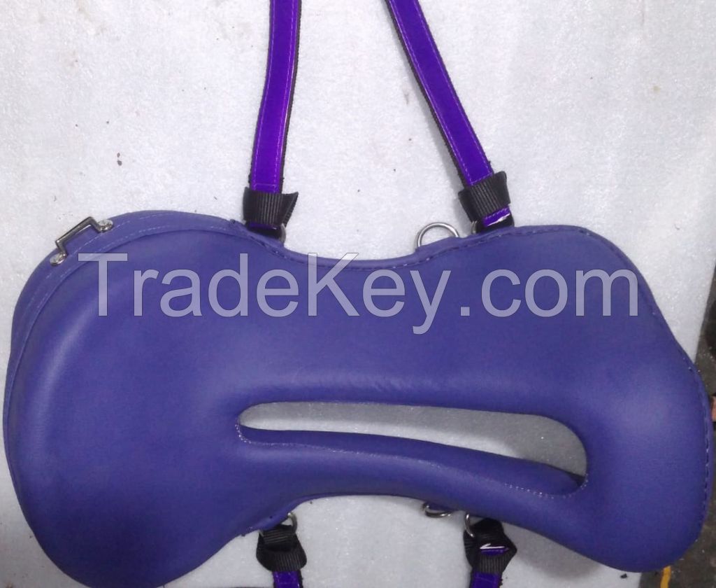 Genuine Imported Material endurance synthetic saddle Purple with rust proof fittings