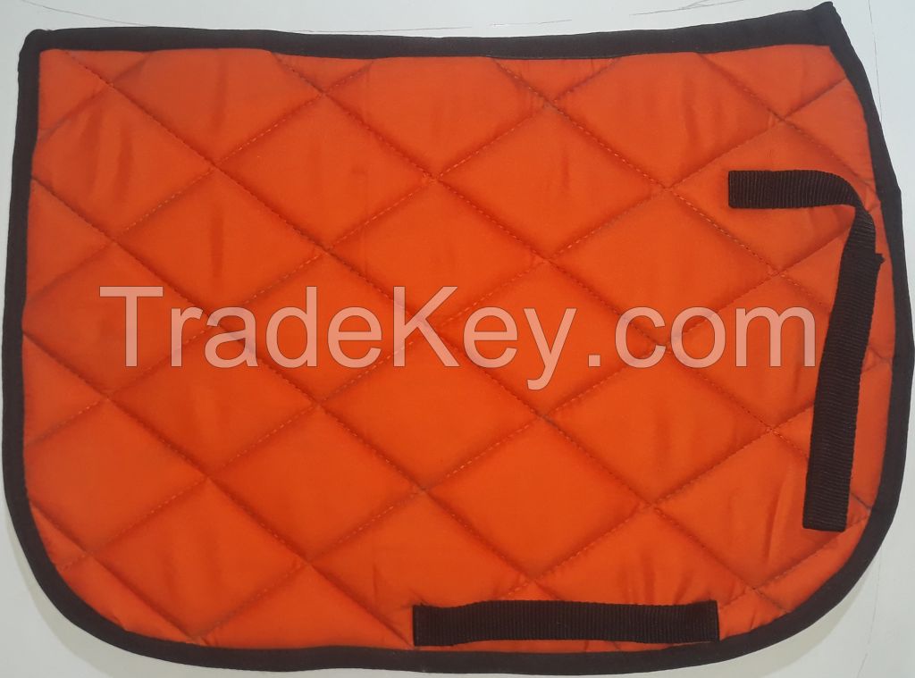 Genuine imported material dressage saddle pad for horse Dark Orange