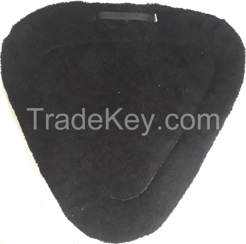 Genuine imported material bareback fur saddle pad grey 1 to 2 inch HD foam filling