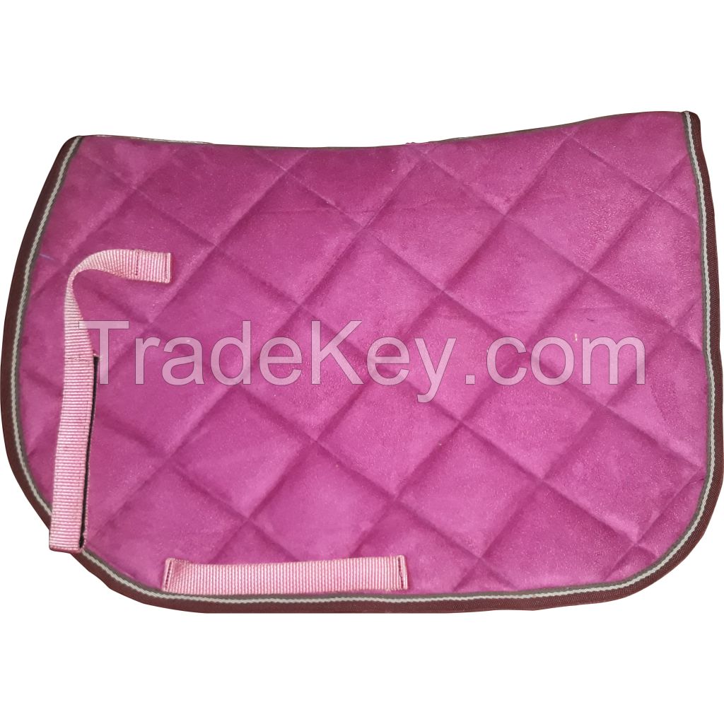 Genuine imported material dressage saddle pad for horse pink