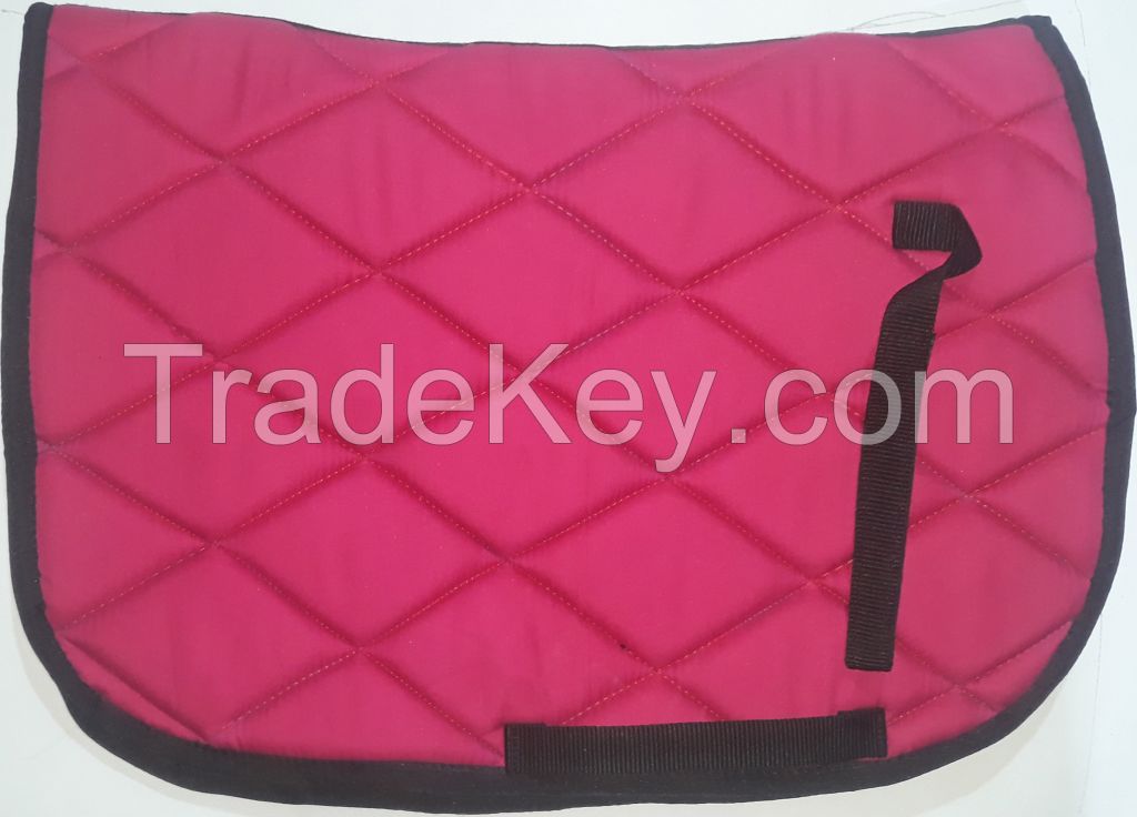 Genuine imported material dressage saddle pad for horse Dark Red