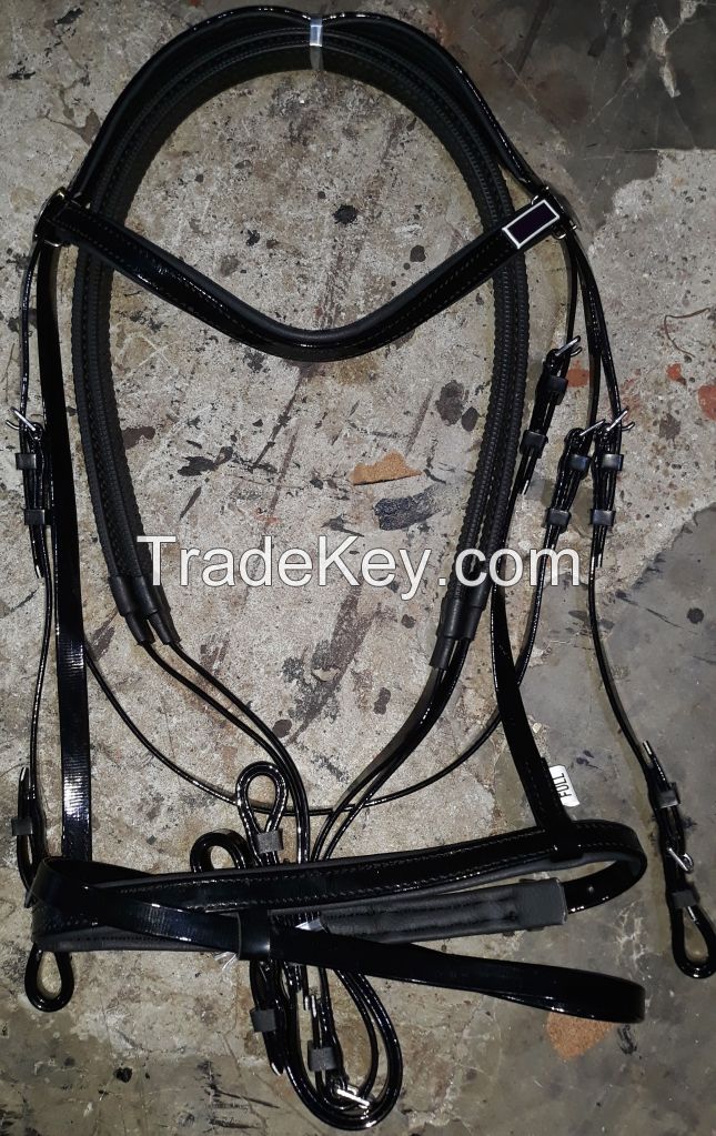 Genuine imported PVC horse riding bridle with rust proof steel fittings Lime