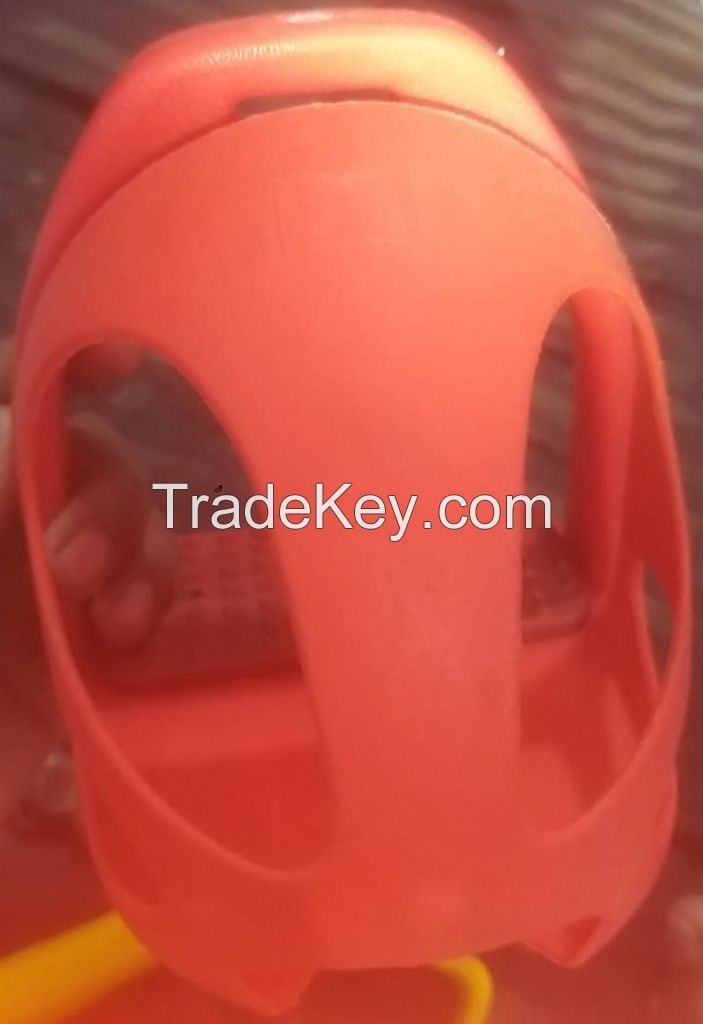 Genuine imported quality plastic stirrups with cover yellow