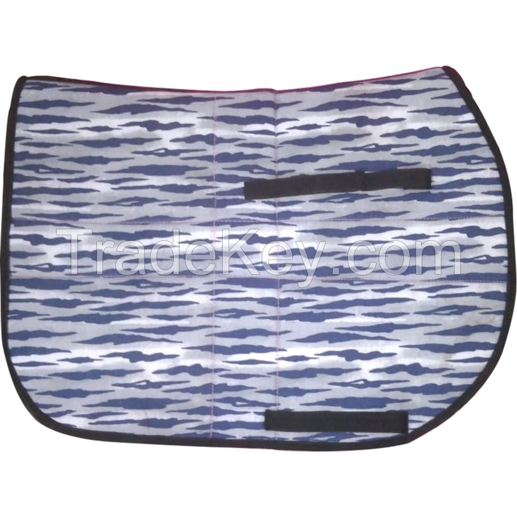 Genuine imported material dressage Sky blue saddle pad for horse 