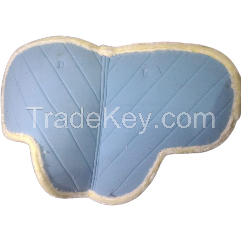 Genuine imported material jumping Purple saddle pad for horse with White fur padding