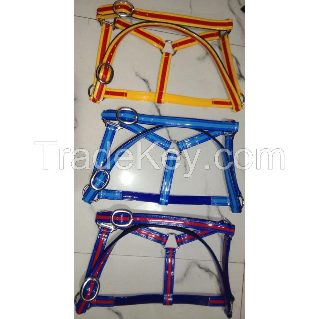 Genuine Imported PVC Colorful Horse Halters with rust proof fittings