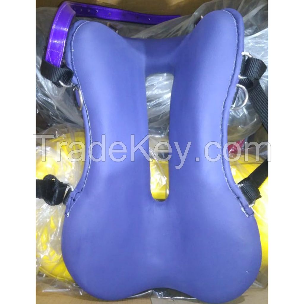 Genuine imported horse endurance suede Blue saddle with dressage saddle pad and girth