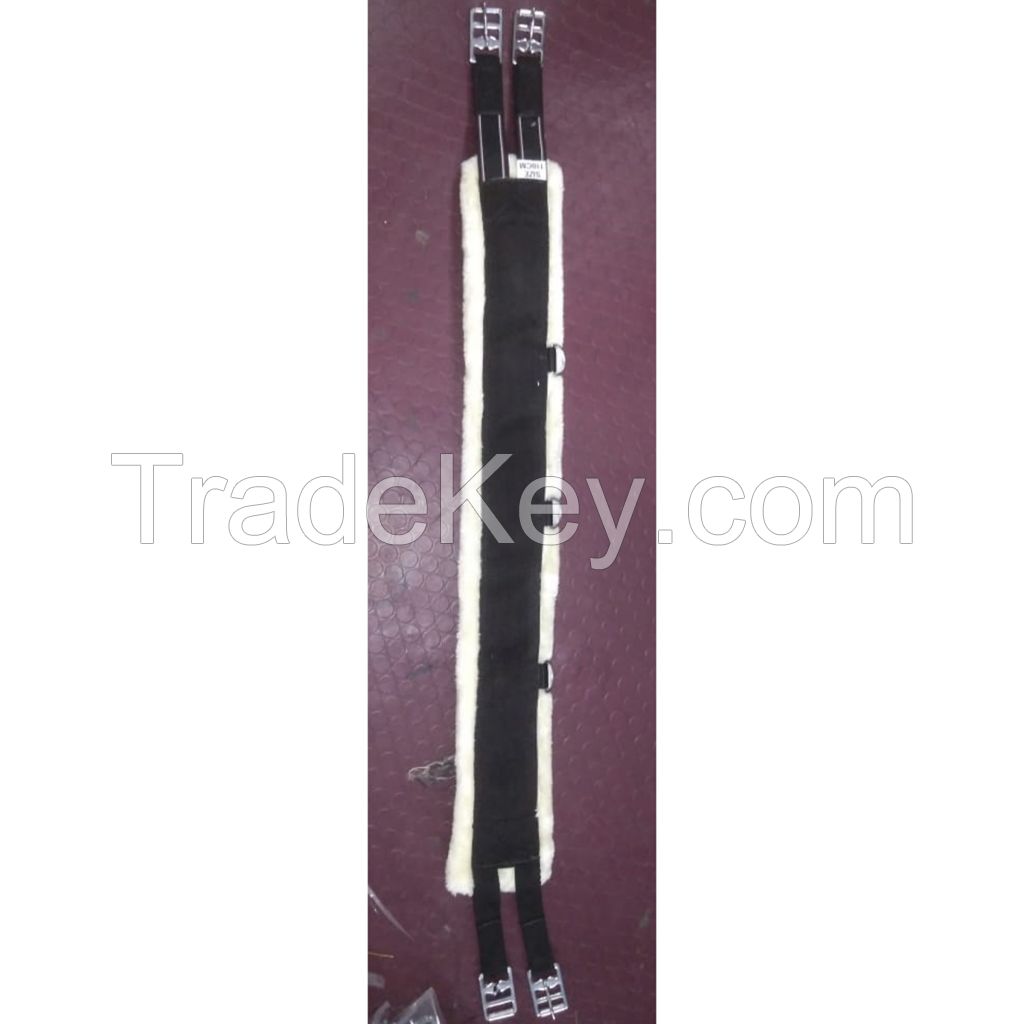 Genuine Imported PP horse white mink padding girth 42 to 56 cm long