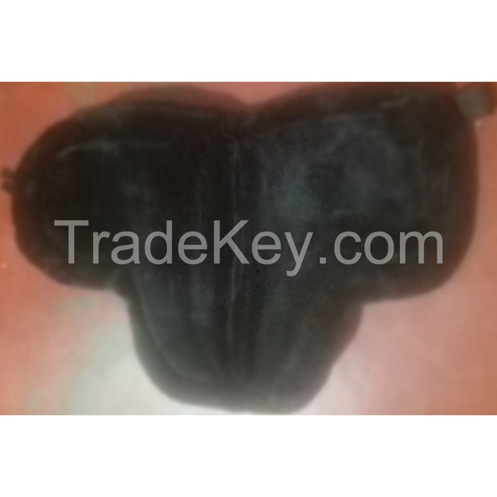 Genuine imported material full Black mink jumping saddle pad for horse 