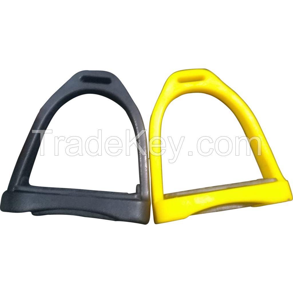 Genuine imported quality Black and yellow Plastic stirrups