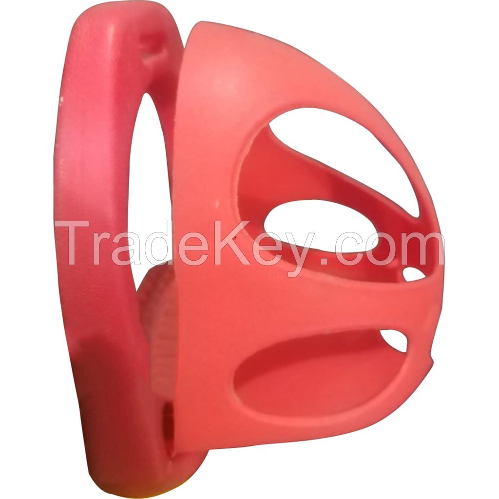 Genuine imported quality plastic stirrups with cover Red