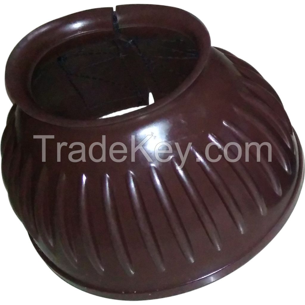 Genuine imported quality Rubber horse bell boots Brown