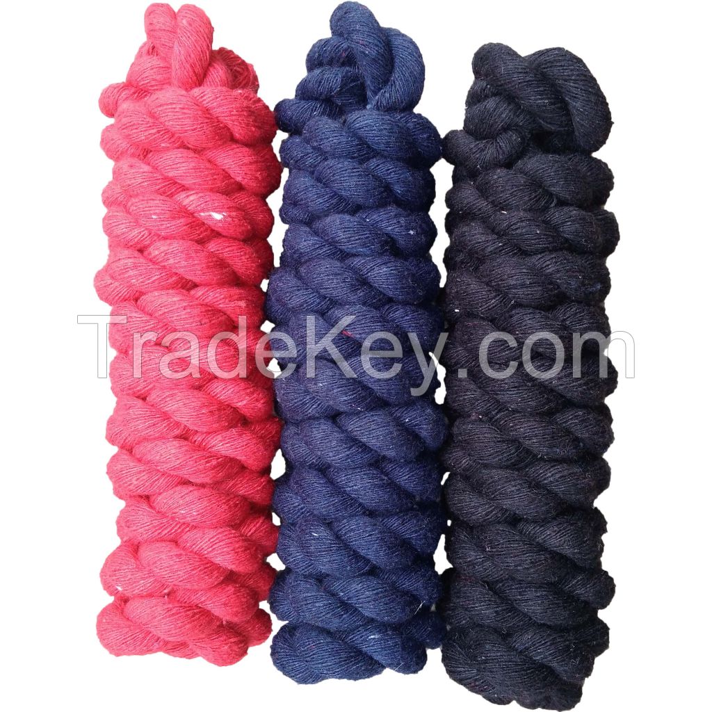 Genuine Imported quality cotton lead and rope 1.5 meter long with rust proof steel fitting
