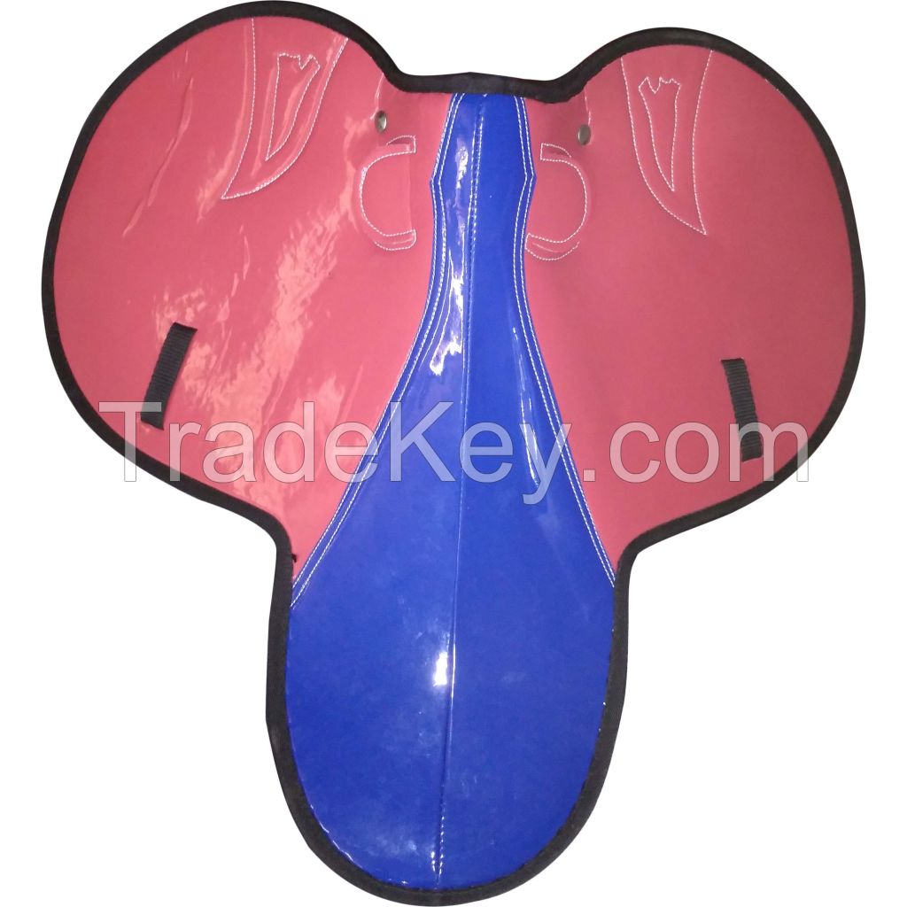 Genuine imported quality synthetic horse Colorful racing saddles with rust proof fittings