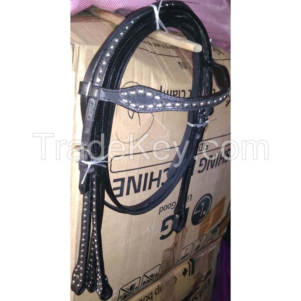 Genuine imported quality leather horse western Headstall  with rust proof fitting
