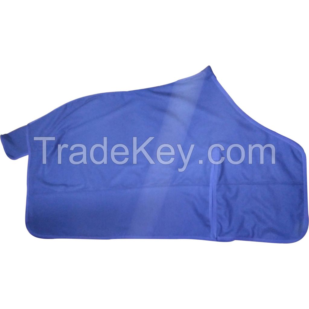 Turnout winter Blue fleece horse rugs with rust proof fittings