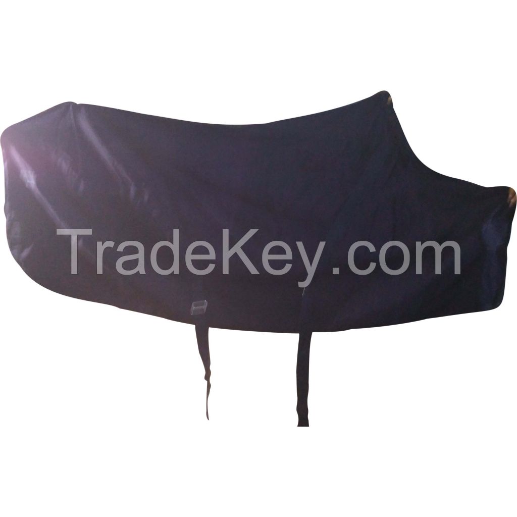 Genuine imported quality fleece Turnout winter Black horse rugs with rust proof fittings