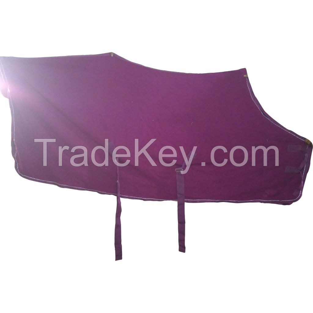Genuine imported quality fleece Turnout winter Purple horse rugs with rust proof fittings