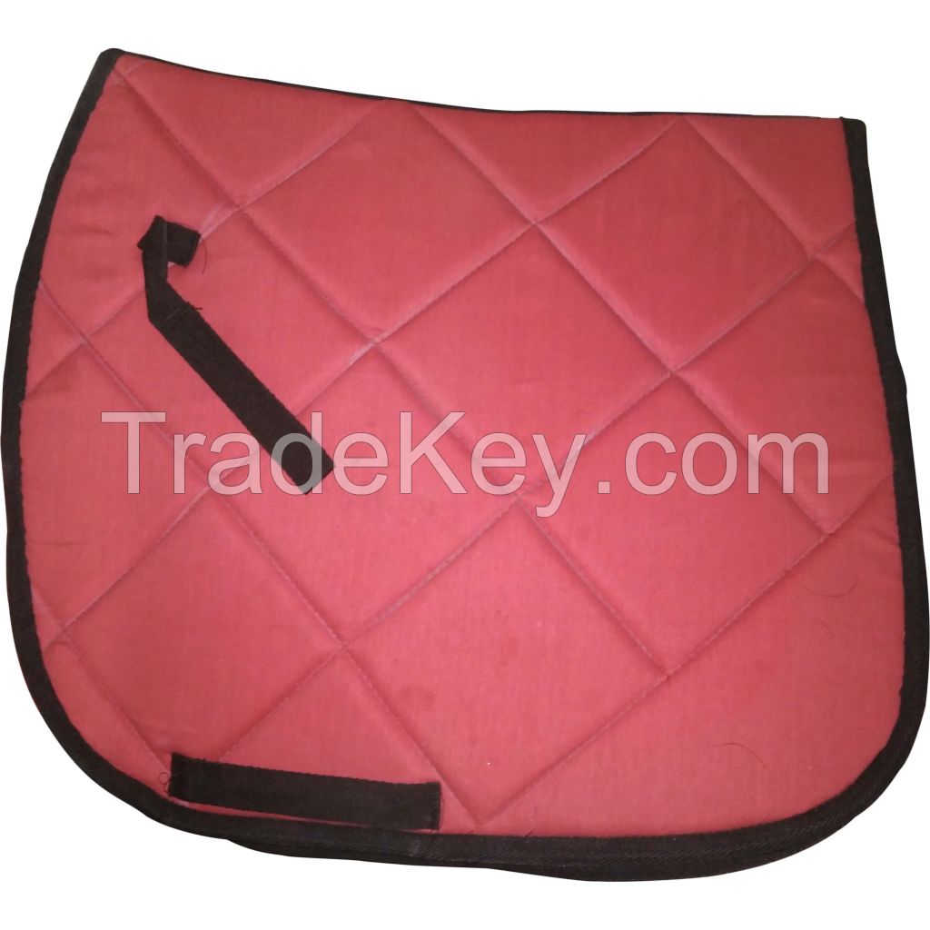 Genuine imported material Red dressage saddle pad for horse