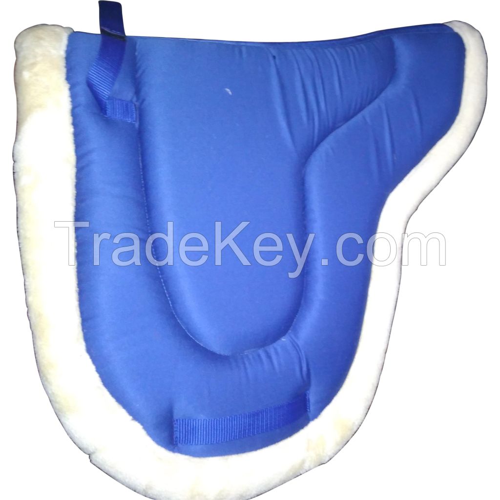 Genuine imported quality fur horse jumping red saddle pad