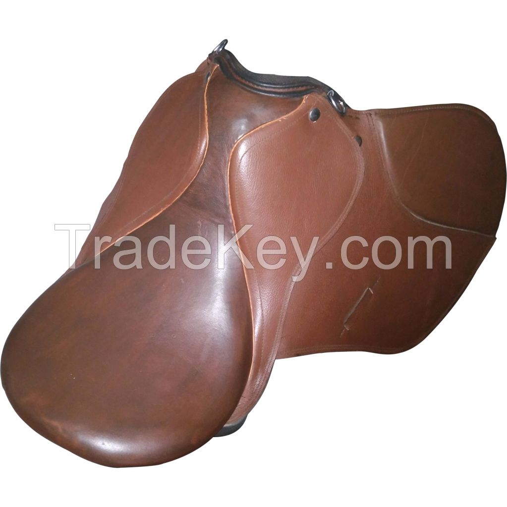 Genuine imported leather show GP saddle Brown with rust proof fitting