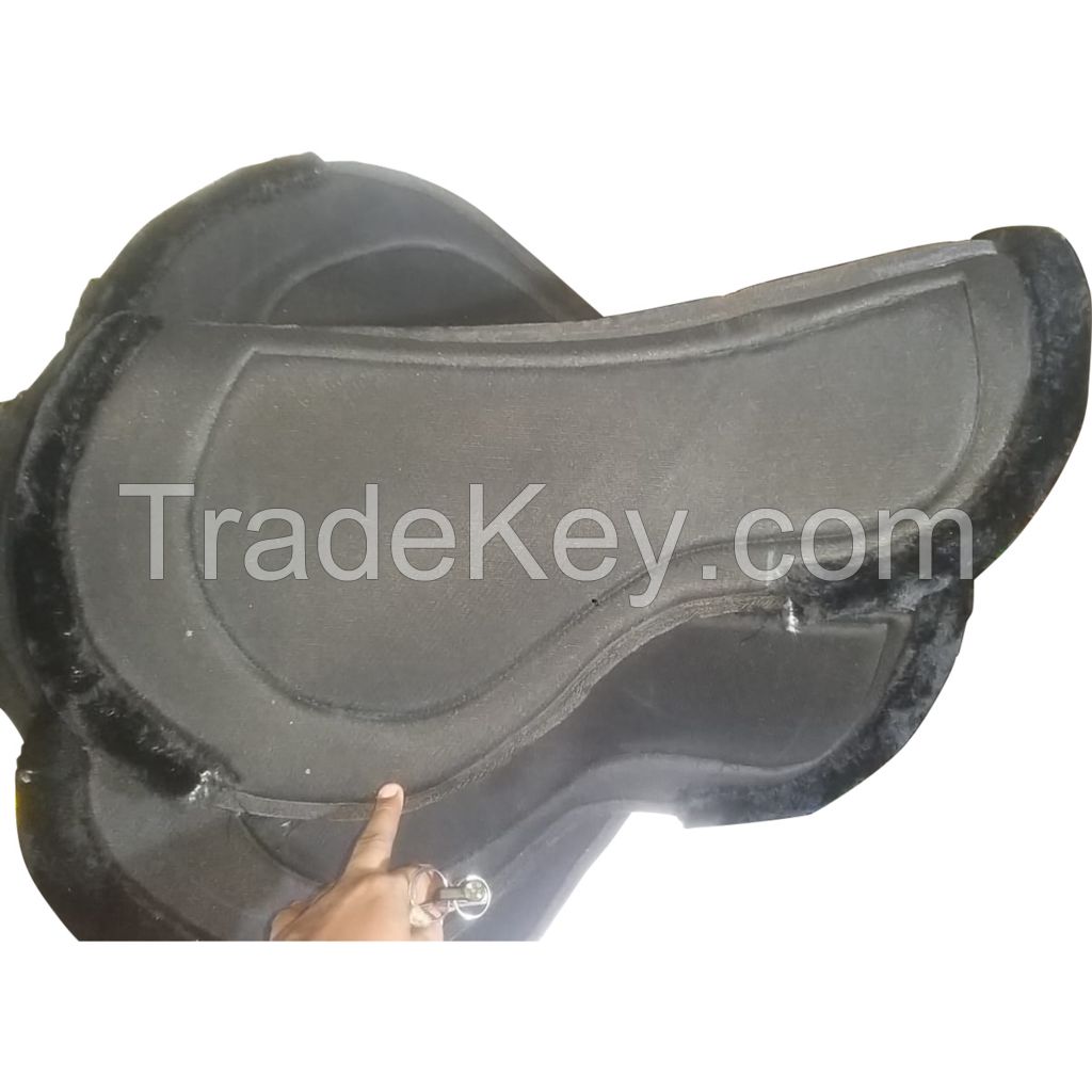Genuine imported material half  saddle pad black 1 to 2 inch HD foam filling