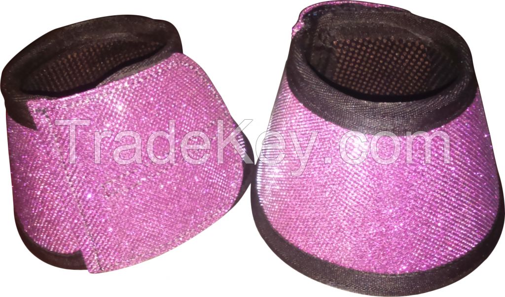 Genuine imported quality fancy designed horse Neoprene bell boots 