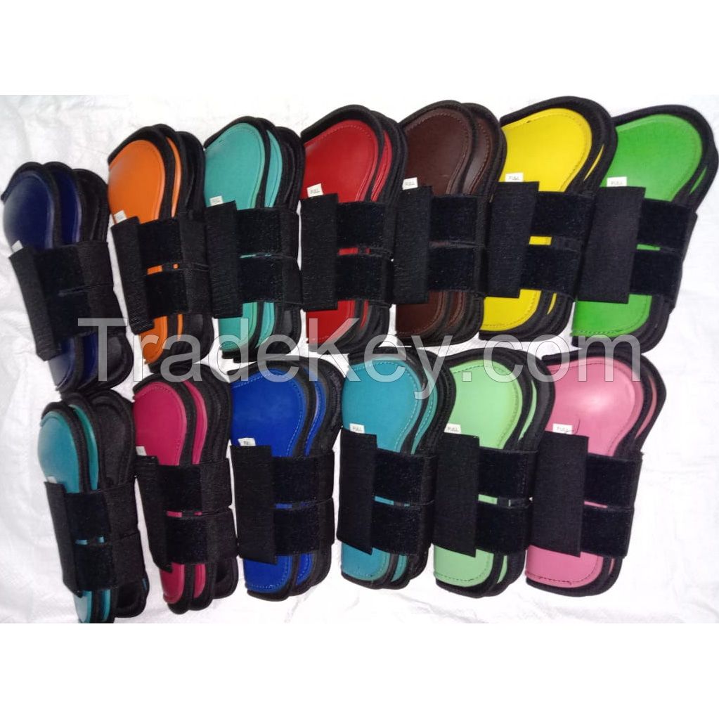 Genuine imported quality Rubber colorful horse tendon boots