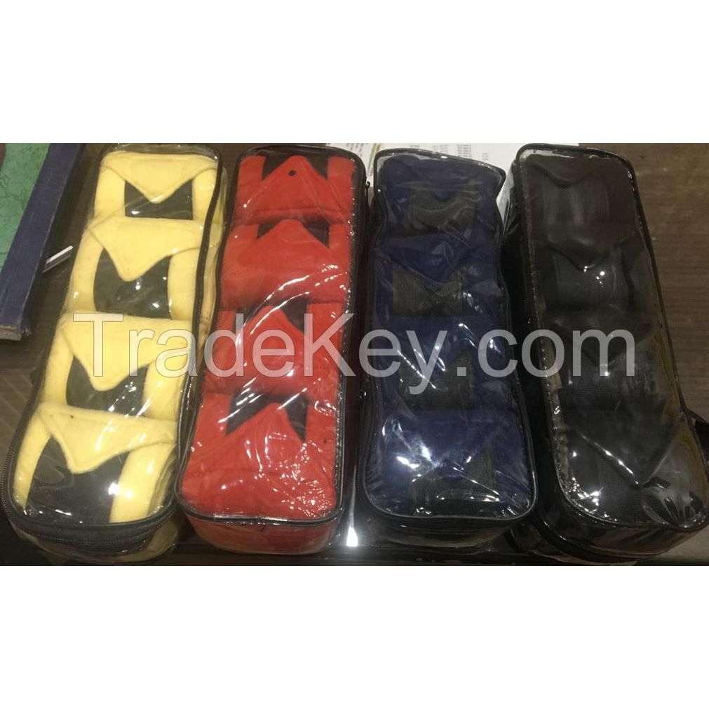 Genuine imported quality stock of colorful Fleece horse Bandages , 2 to 2.5 m long