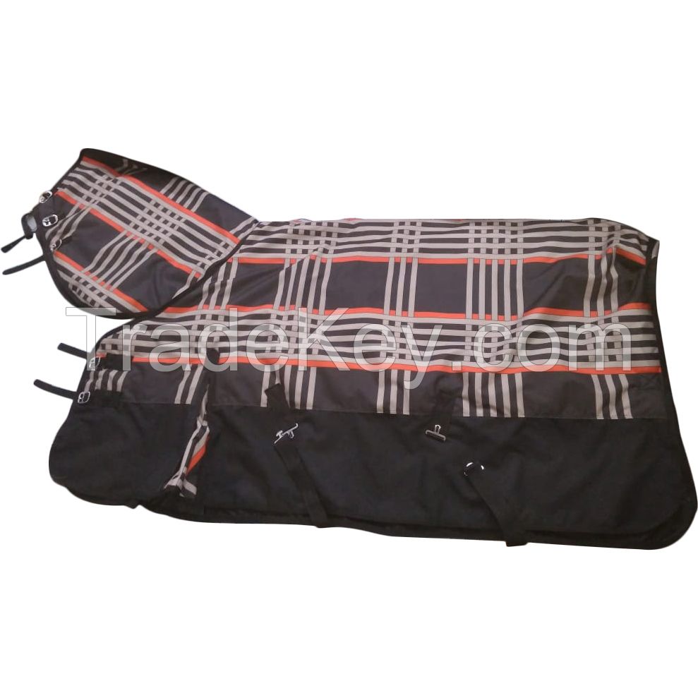 Genuine imported quality Turnout winter combo canvas horse rugs Red with rust proof fittings