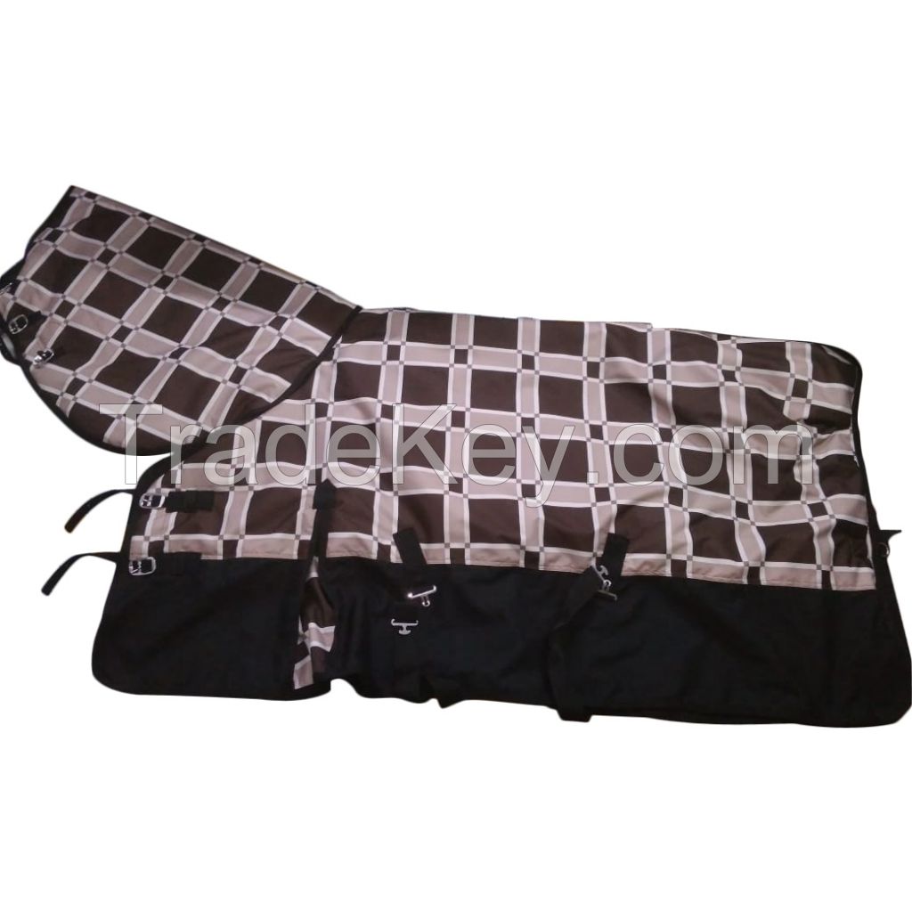 Genuine imported quality Turnout winter combo canvas horse rugs Printed with rust proof fittings 