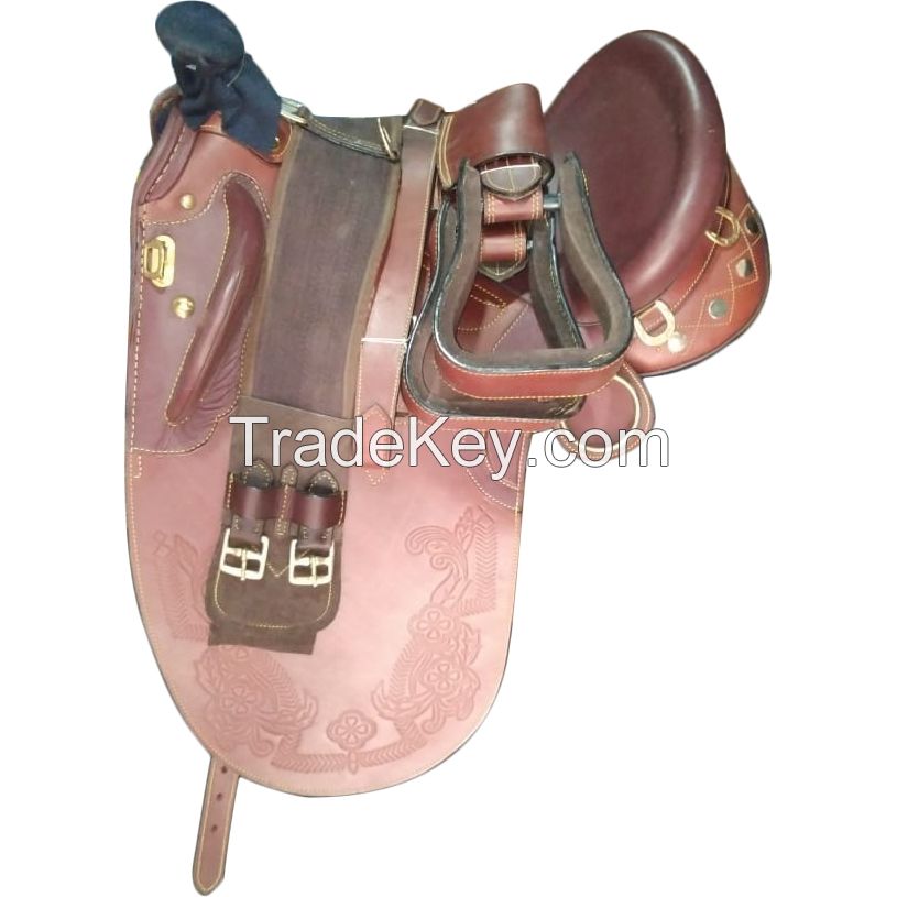 Genuine imported Synthetic Australian stock saddle Tan with rust proof fittings