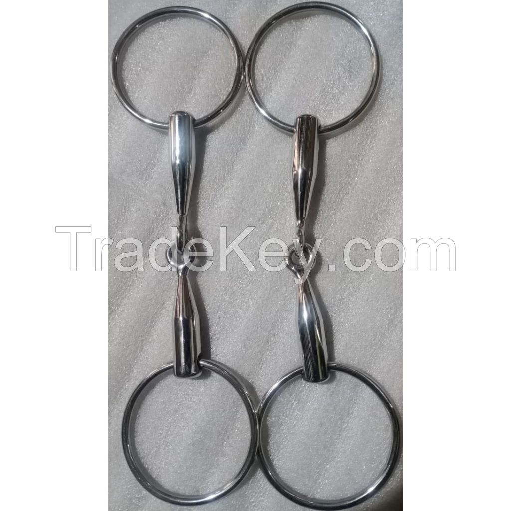 Genuine imported quality steel horse rounded bits 5 to 6 inch width