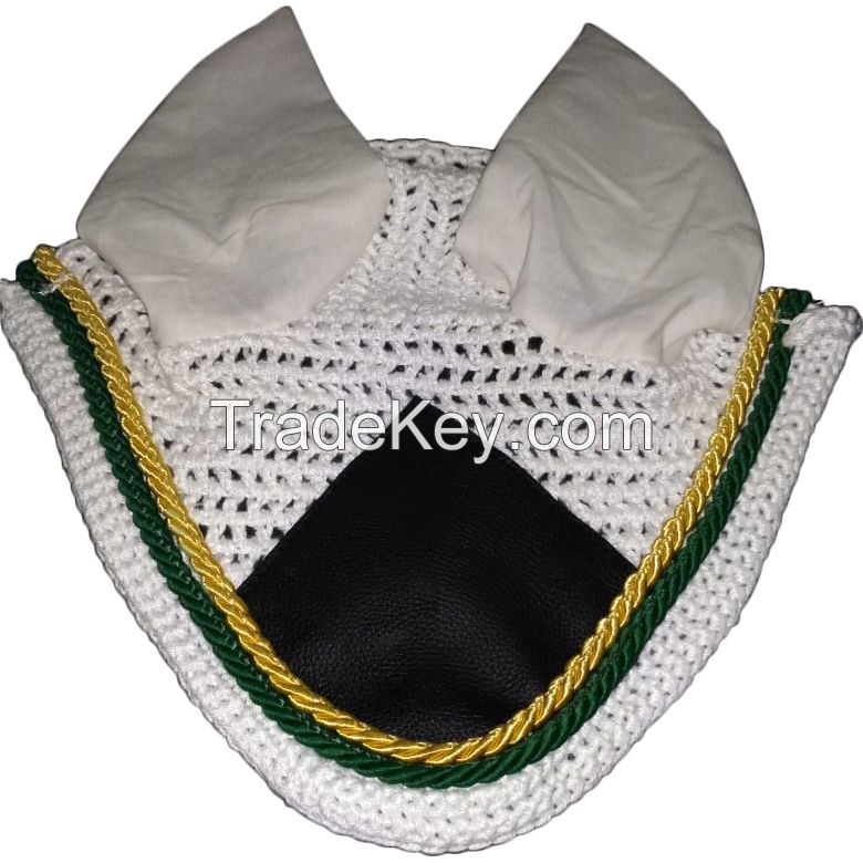 Genuine imported quality White Cotton horse fly veils