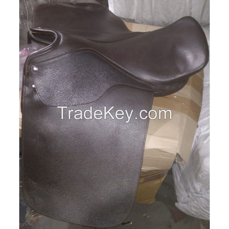 Genuine imported leather Close contact saddle Brown with rust proof fitting