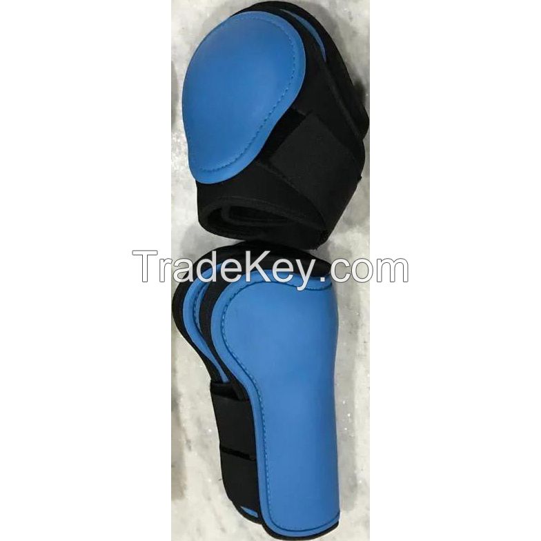 Genuine imported quality Rubber horse fetlock boots Black and red