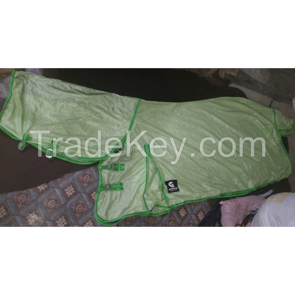 Genuine imported quality Turnout summer mesh horse rugs yellow with rust proof fittings 