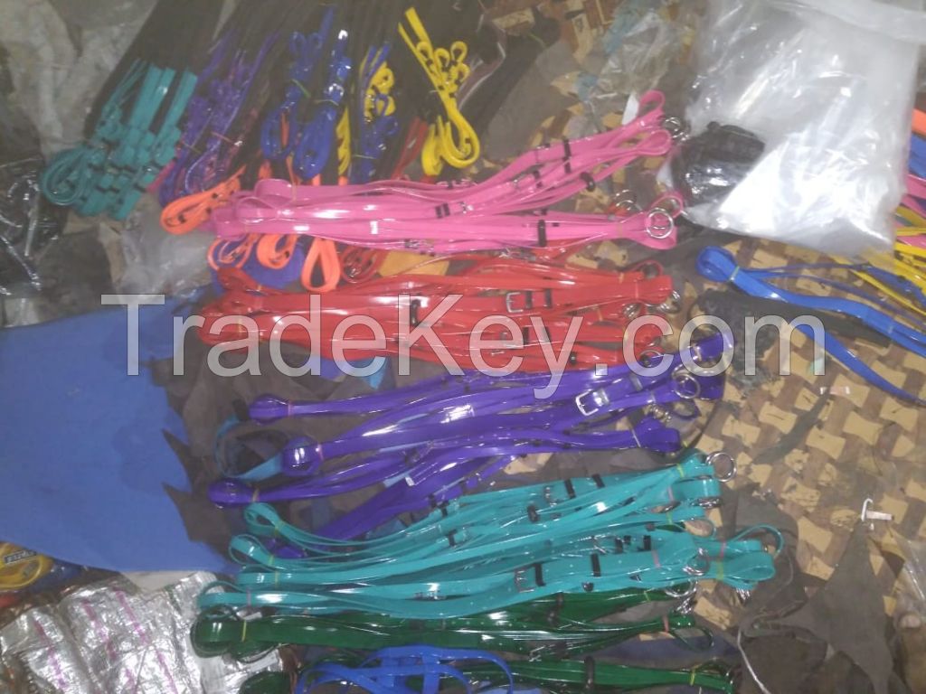 Genuine PVC horse colorful Martingales with rust proof steel fittings