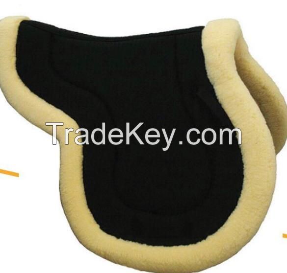 Genuine imported quality mink horse jumping Black saddle pad
