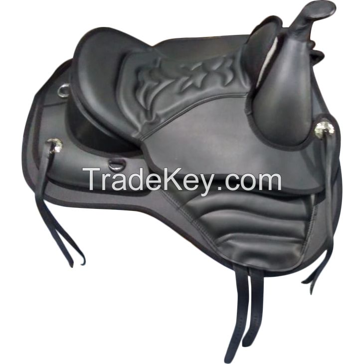 Genuine imported Synthetic show Treeless horse saddle with rust proof fitting