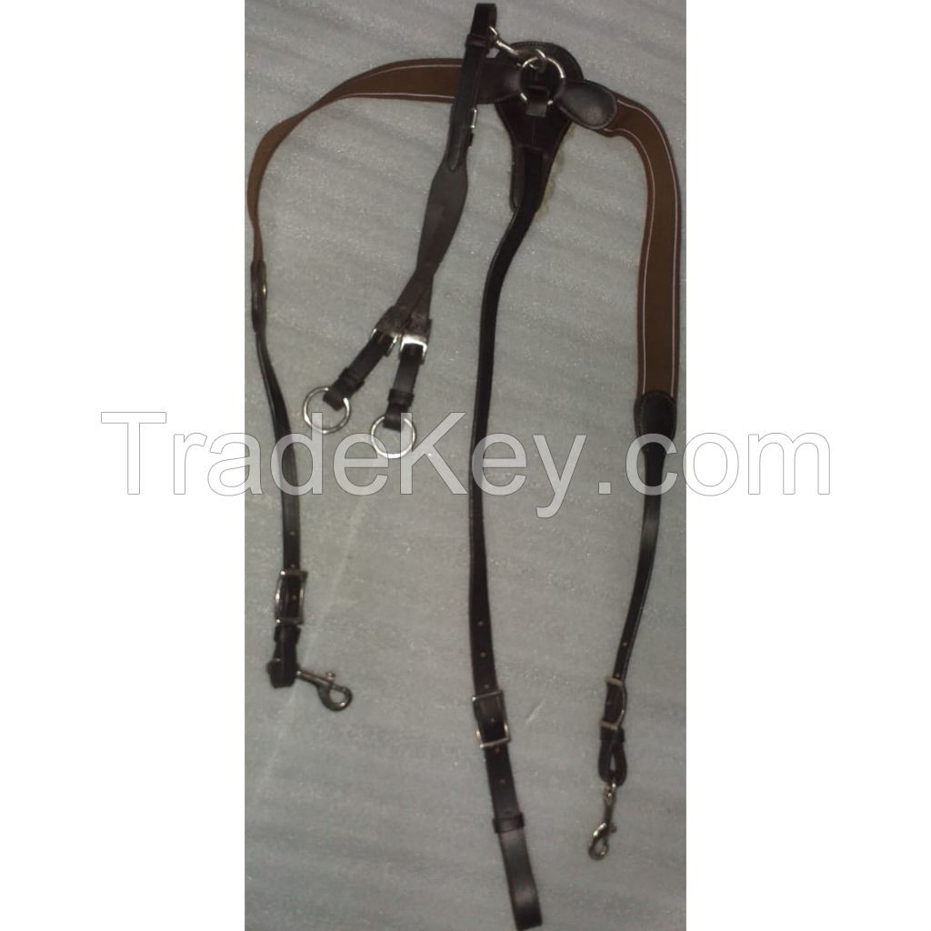 Genuine imported Quality Leather crystal Breastplate with rust proof fittings