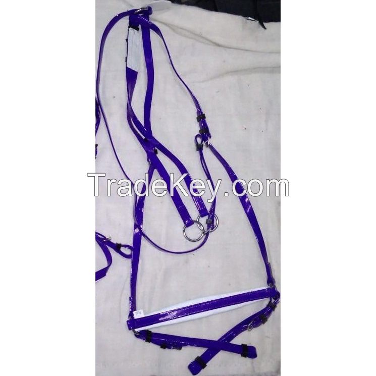 Genuine imported Quality PVC Riding Breastplate Purple with rust proof fittings